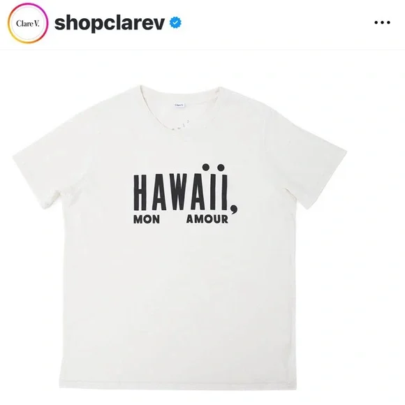 Clare V
Hawaii Mon Amor
T shirt
Size m - Picture 1 of 6